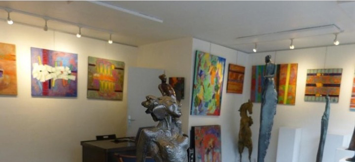 Vue de l'exposition à la galerie Saint André, avril 2023