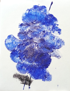 du bleue et une baudruche