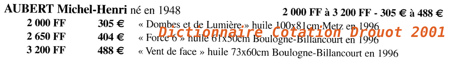 Dictionnaire Drouot - 2001 page11